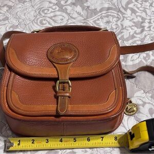 Dooney & Bourke Saddle Brown Leather Messenger Bag